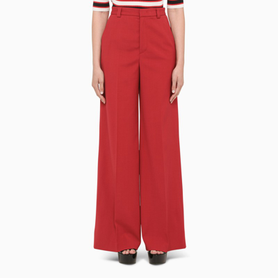 Red Valentino Red Palazzo Trousers