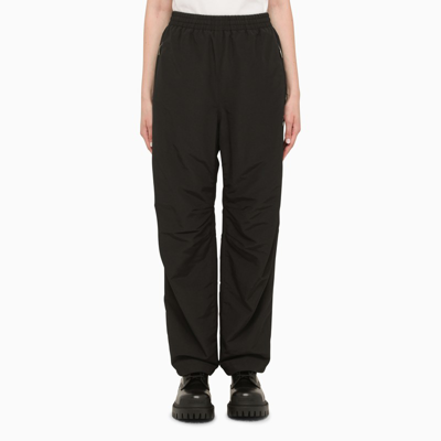 Balenciaga 3b Sports Icon Trousers In Black Nylon