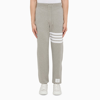 THOM BROWNE GREY 4-BAR JOGGERS