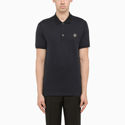 Burberry Blue Short-sleeved Polo Shirt
