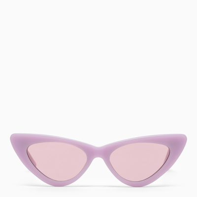 Attico Purple Linda Farrow Edition Dora Sunglasses