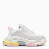 Balenciaga Triple S Sneakers - Women's - Fabric/polyurethane/rubberpolyurethane In White
