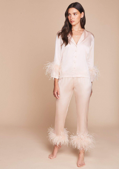 Gilda & Pearl Camille Feather Trim Trouser