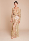 GILDA & PEARL L'AGE D'OR LONG LACE ROBE