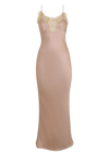 Gilda & Pearl Gina Long Silk And Lace Slip - Atterley
