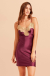 Gilda & Pearl Gina Short Silk And Lace Slip
