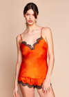 Gilda & Pearl Silk Lace-trim Josephine Camisole
