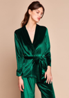 GILDA & PEARL SARATOGA EMERALD VELVET PYJAMA