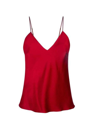 Gilda & Pearl Sophia Camisole Top In Red