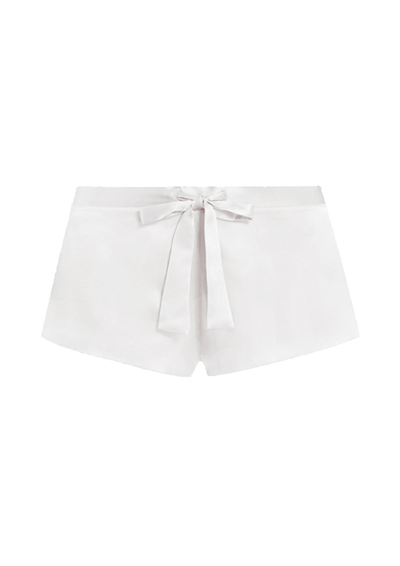 Gilda & Pearl Sophia Silk Shorts In White