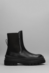 See By Chloé Alli Low Heels Ankle Boots In Black Leather In Black