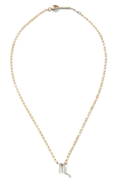 Lana Jewelry Solo Scorpio Pendant Necklace In Metallic
