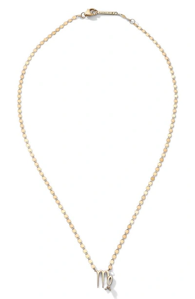 Lana Jewelry Solo Scorpio Pendant Necklace In Yellow/ Virgo