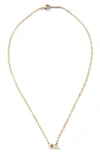 Lana Jewelry Women's Twenty 14k Gold & Diamond Aquarius Necklace
