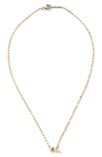 Lana Jewelry Women's Twenty 14k Gold & Diamond Aquarius Necklace