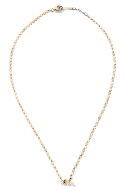 Lana Jewelry Women's Twenty 14k Gold & Diamond Aquarius Necklace In Yellow/ Aquarius