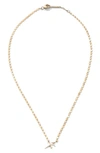 Lana Jewelry Solo Zodiac Necklace In Yellow/ Sag