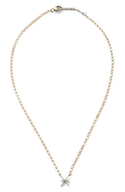 Lana Jewelry Women's Twenty 14k Gold & Diamond Pisces Necklace In Yellow/ Pisces