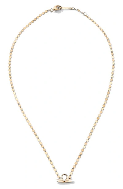 Lana Jewelry Women's Twenty 14k Gold & Diamond Libra Necklace In Yellow/ Libra