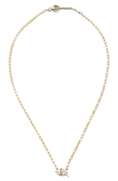 Lana Jewelry Women's Twenty 14k Gold & Diamond Cancer Necklace