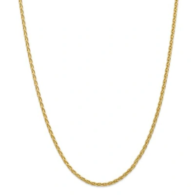 Pre-owned Accessories & Jewelry 14k Yellow Gold 3mm Solid Parisian Wheat Chain W/ Lobster Clasp 16" - 30"