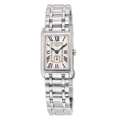 Pre-owned Longines Dolce Vita Silver Dial Stainless Steel Ladies Watch L52554716