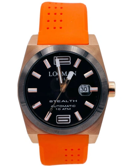 Pre-owned Locman Watch  Stealth Automatic 205kplgy/565 1 21/32in Rubber On Sale Brand