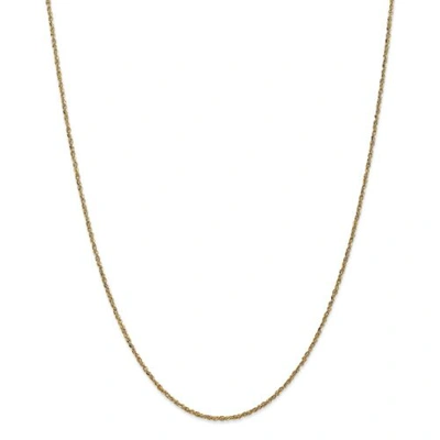 Pre-owned Accessories & Jewelry 14k Yellow Gold 1.7mm Solid Plain Ropa Chain W/ Spring Ring Clasp 14" - 24"