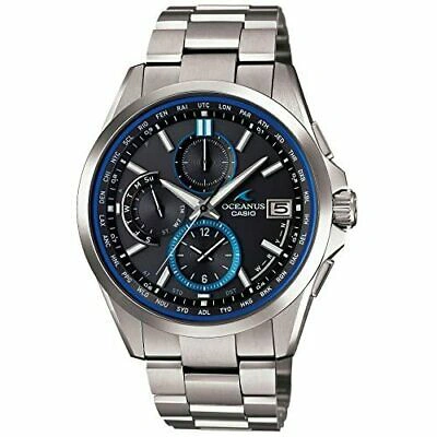 Pre-owned Casio Men's Watch Oceanus Solar Radio Ocw-t2600-1ajf Silver