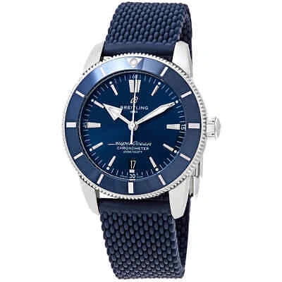 Pre-owned Breitling Superocean Heritage Ii Automatic Chronometer Blue Dial 44 Mm Men's