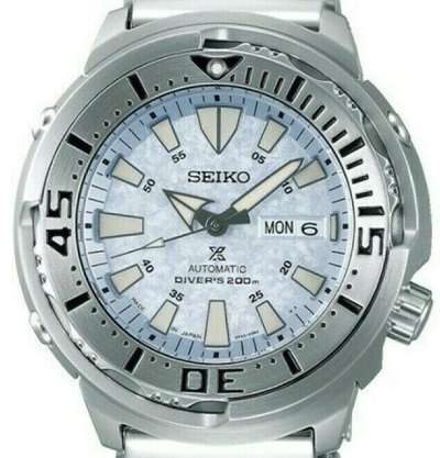 Pre-owned Seiko 2020  Prospex Sbdy053 Baby Tuna Limited Ice Blue Mechanical Diver