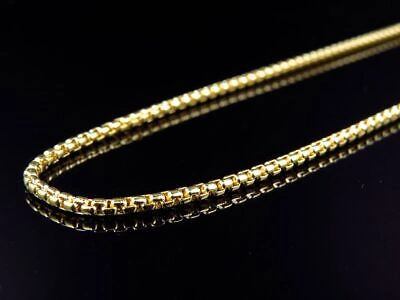 Pre-owned Jewelry Unlimited Unisex Solid Yellow Gold Rounded Franco Style Link Chain (1.5mm) 18"-30"
