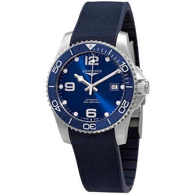 Pre-owned Longines Hydroconquest Automatic Blue Ceramic Bezel 41 Mm Men's Watch L37814969