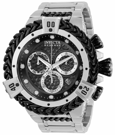 Pre-owned Invicta 30541  Herc Quartz Chronograph Men 53mm Case Black Dial Ss Bracelet Watch