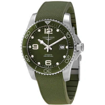Pre-owned Longines Hydroconquest Automatic Green Dial Men's Watch L3.781.4.06.9