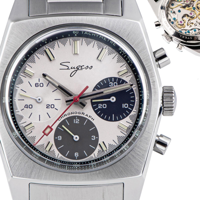 Pre-owned Sugess S419gsbs Swan Neck X Domed Sapphire Chrono Mechanical Watch Seagull 1963