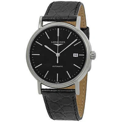 Pre-owned Longines Presence Automatic Black Dial Men's Watch L49214522