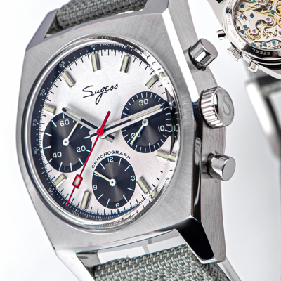 Pre-owned Sugess S419gsp Swan Neck X Domed Sapphire Chrono Mechanical Watch Seagull 1963
