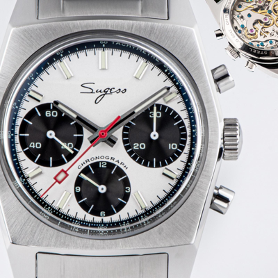 Pre-owned Sugess S419gsps Swan Neck X Domed Sapphire Chrono Mechanical Watch Seagull 1963
