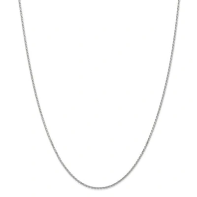 Pre-owned Accessories & Jewelry 14k White Gold 1.5mm Solid Parisian Wheat Chain W/ Lobster Clasp 14" - 30"
