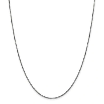 Pre-owned Accessories & Jewelry 14k White Gold 1.5mm Hollow Round Box Chain W/ Lobster Clasp 16" - 30"