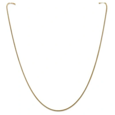 Pre-owned Accessories & Jewelry 14k Yellow Gold 1.6mm Solid Round Snake Chain W/ Lobster Clasp 16" - 30"