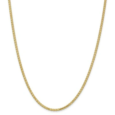 Pre-owned Accessories & Jewelry 14k Yellow Gold 3mm Solid Plain Wheat Chain W/ Lobster Clasp 16" - 24"
