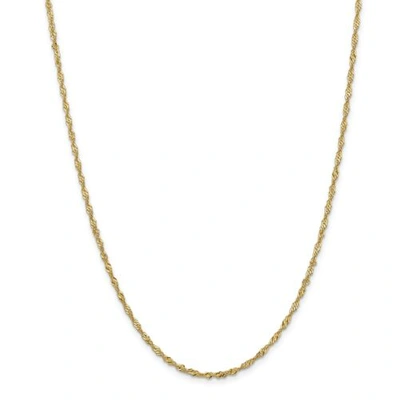 Pre-owned Accessories & Jewelry 14k Yellow Gold 2mm Solid Singapore Chain W/ Lobster Clasp 16" - 30"