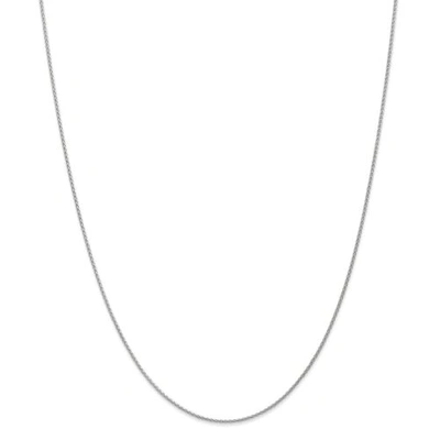 Pre-owned Accessories & Jewelry 14k White Gold 1.2mm Solid Parisian Wheat Chain W/ Lobster Clasp 14" - 30"
