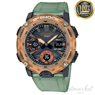 Pre-owned Casio G-shock Men's Watch Carbon Core Guard Ga-2000hc-3ajf