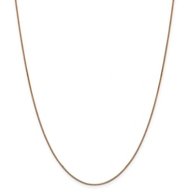 Pre-owned Accessories & Jewelry 14k Rose Gold 0.90mm Solid Box Link Chain W/ Lobster Clasp 16" - 30"