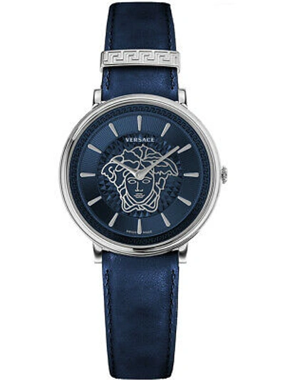 Pre-owned Versace Ve8101619 V-circle Ladies 38mm 5atm