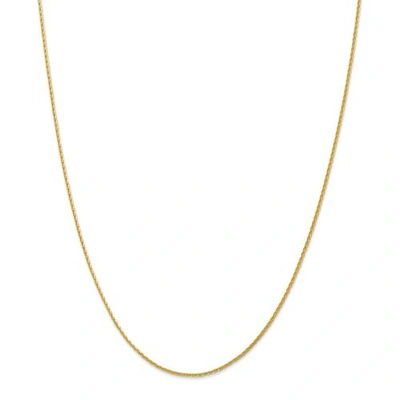 Pre-owned Accessories & Jewelry 14k Yellow Gold 1.5mm Solid Diamond Cut Wheat Chain W/ Lobster Clasp 16" - 30"