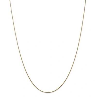 Pre-owned Accessories & Jewelry 14k Yellow Gold 0.80mm Solid Round Snake Chain W/ Lobster Clasp 14" - 24"